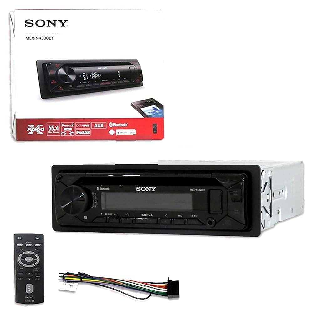 Sony MEX-N4300BT Siri Eyes Free enables hands-free iPhone control.