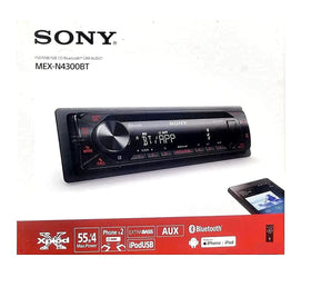 Sony MEX-N4300BT steering wheel control adapter supports factory integration.