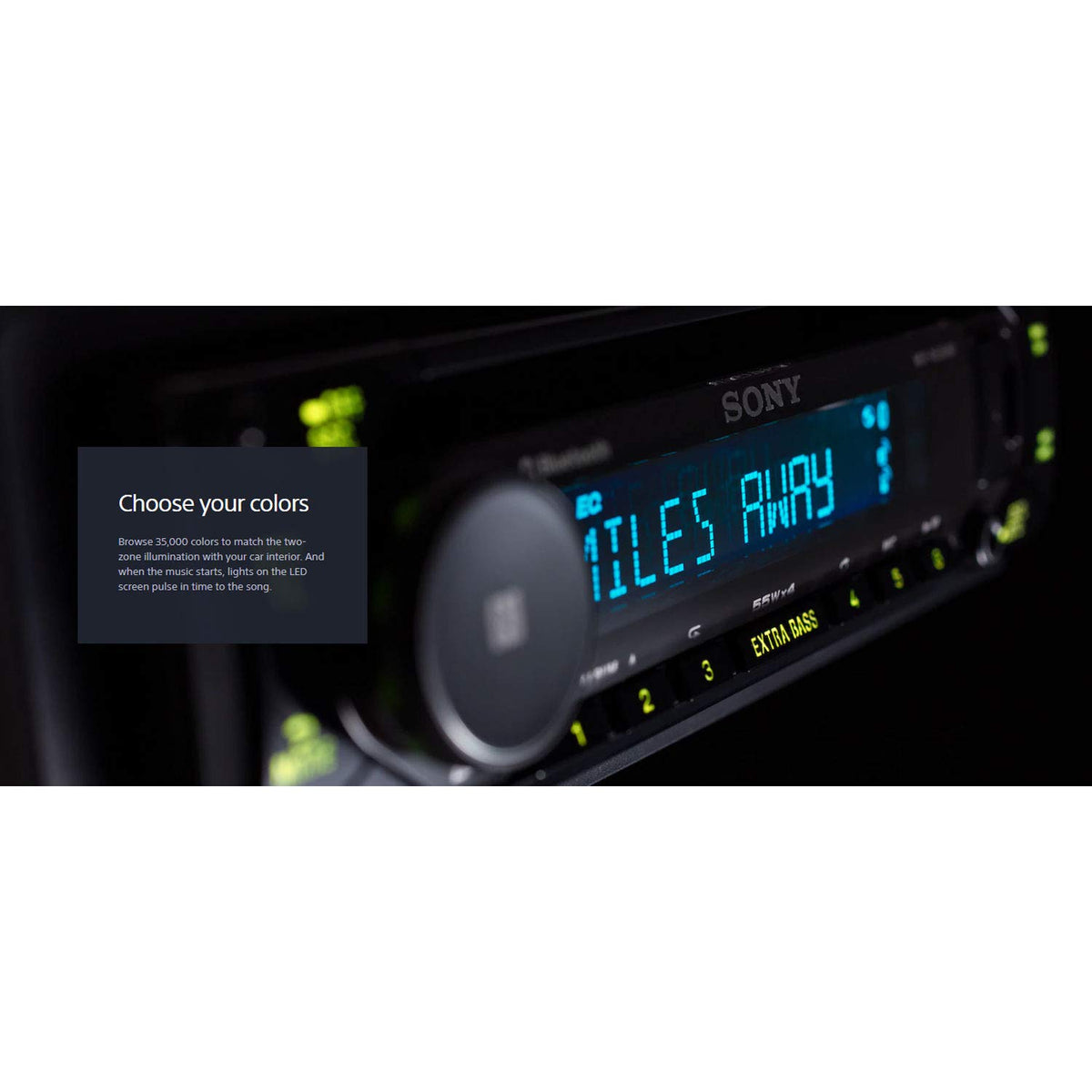 CD player on the Sony MEX-N5300BT for reliable in car playback