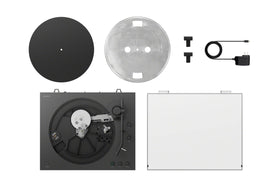 Built-in phono EQ enables flexible wired or wireless setups.