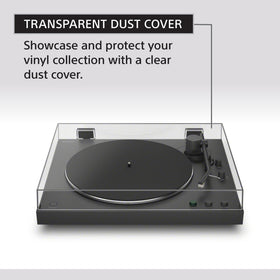 Moving magnet cartridge delivers warm analog sound on PS-LX3BT.
