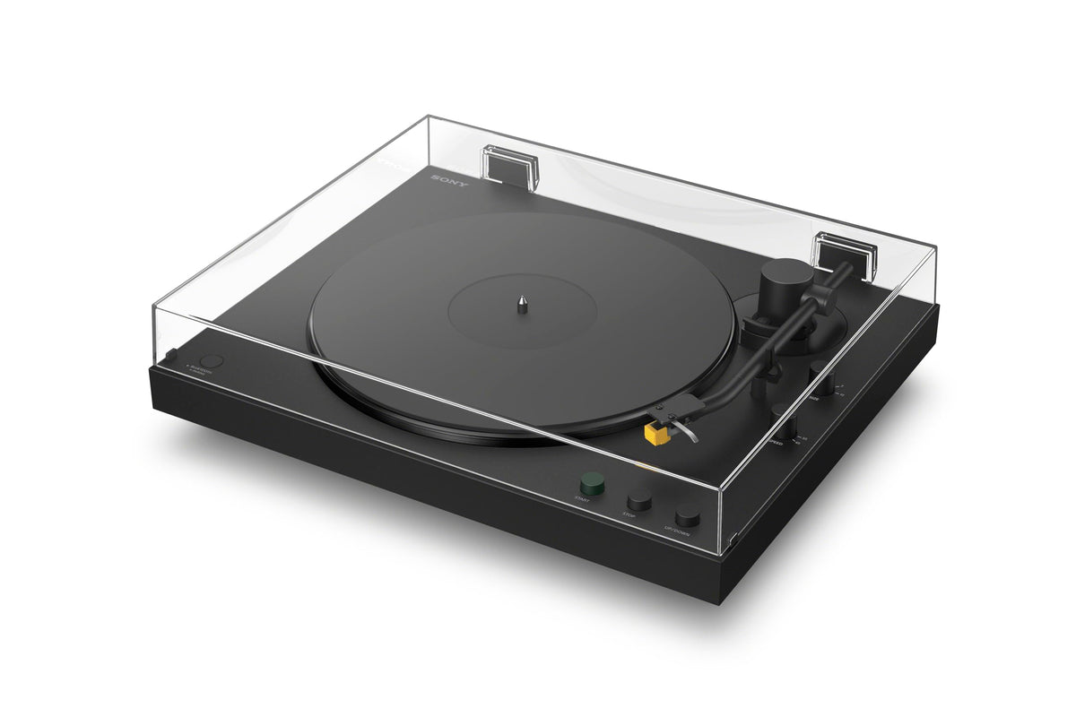 Sony PS-LX5BT aluminum platter provides stable playback and smooth operation.