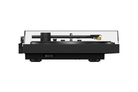Sony PS-LX5BT dust cover protecting records while displaying your collection.