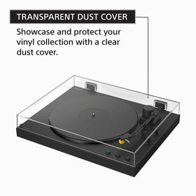 Sony PS-LX5BT wireless compatibility enables listening with Bluetooth headphones or speakers.