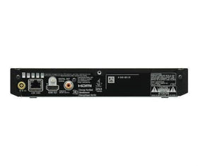 Sony region-free Blu-ray/DVD player in a TV setup showing cross-region compatibility.