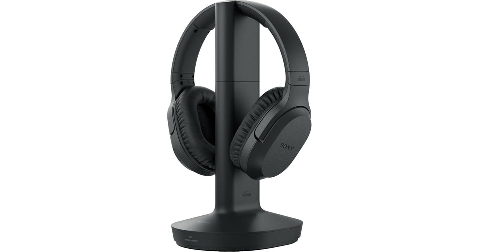 Sony RF400 wireless headphones with comfortable cushions for long TV sessions.