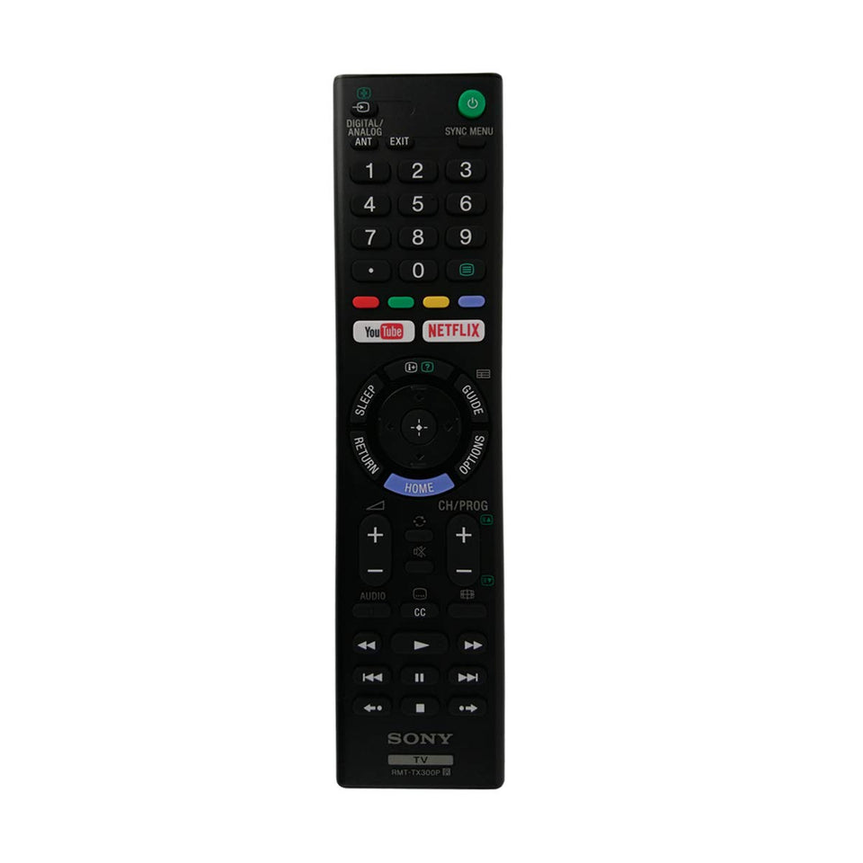 Sony RMT-TX300P remote front view with easy access buttons for instant control