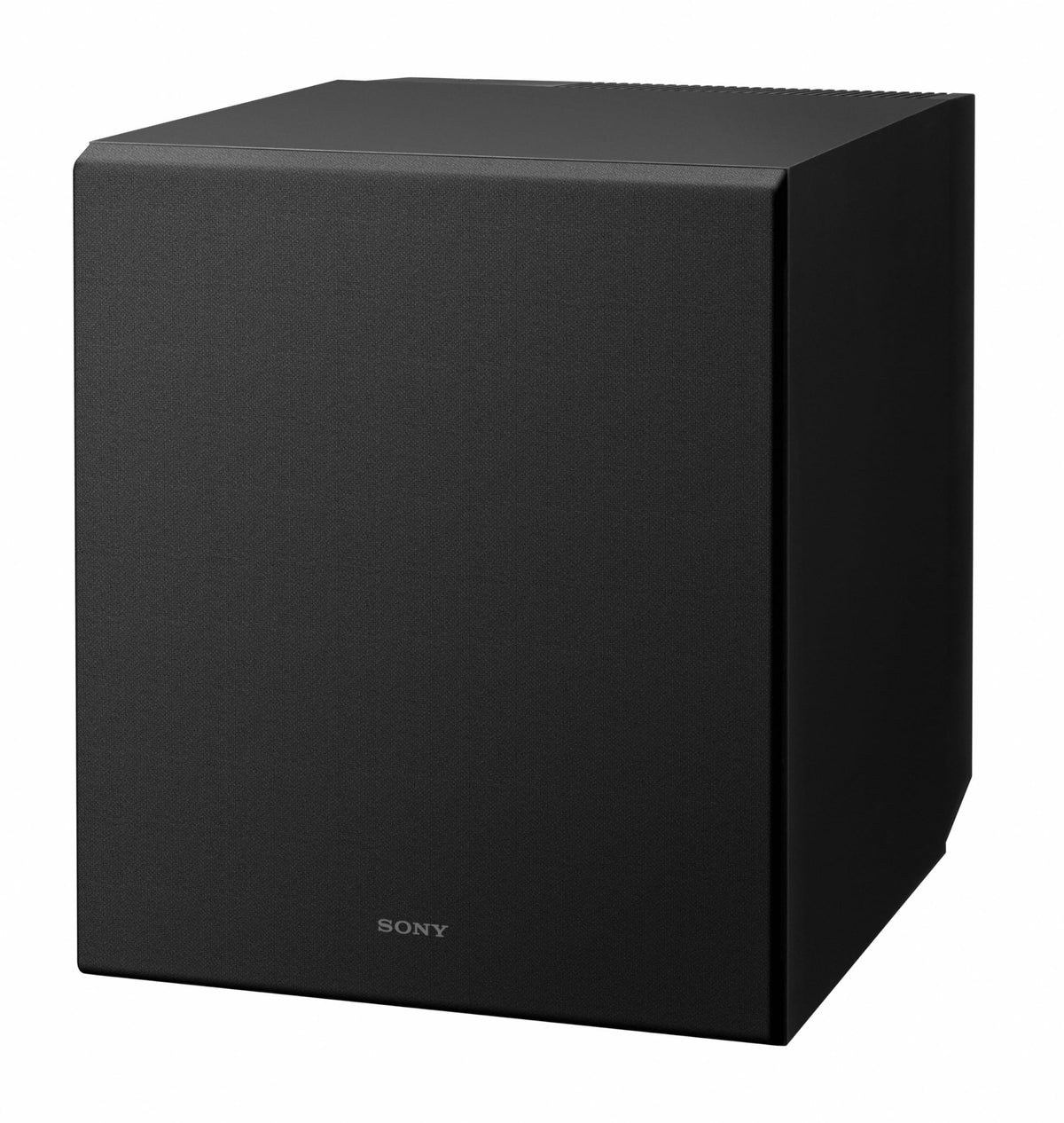 Sony SA-CS9M2 10-inch subwoofer, front-angle view, delivers deep, punchy bass for home cinema