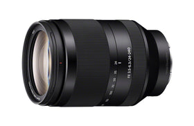 Sony SEL24240 front view highlighting versatile 24-240mm zoom range for all-in-one versatility