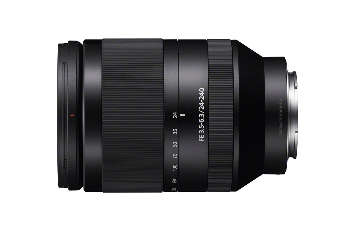 Sony SEL24240 side view shows compact design for travel and everyday use