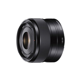 Sony SEL35F18 lens compact profile with stabilization for sharp handheld shots.