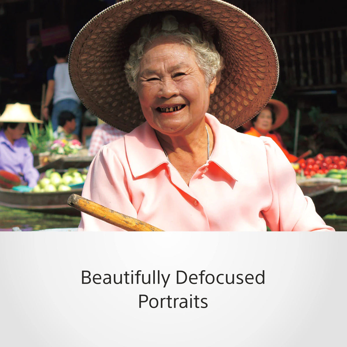 Sony SEL35F18 prime lens delivers bright f/1.8 for clear portraits in low light.