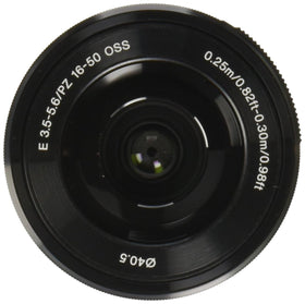 Sony SELP1650 circular aperture creates natural background blur (bokeh).