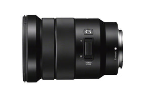 Sony SELP18105G showing ED and aspherical glass elements for sharp images
