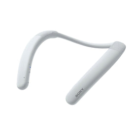 Sony SRS-NB10 neckband worn on shoulders for focused personal audio.