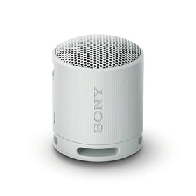 Sony SRS-XB100 front view showing compact form and speaker grille benefit portability