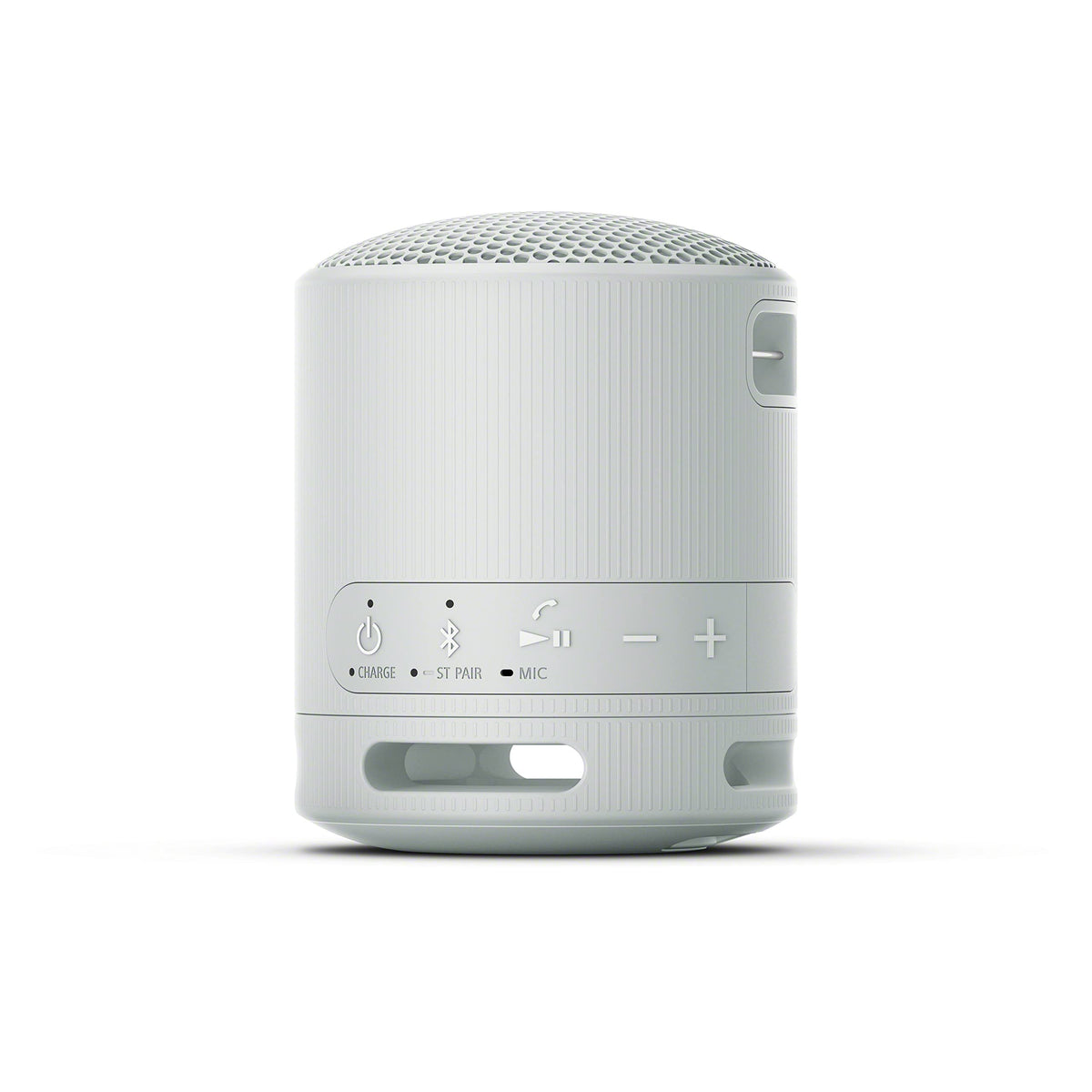 Two Sony SRS-XB100 speakers paired in outdoor lifestyle showing wider stereo benefit