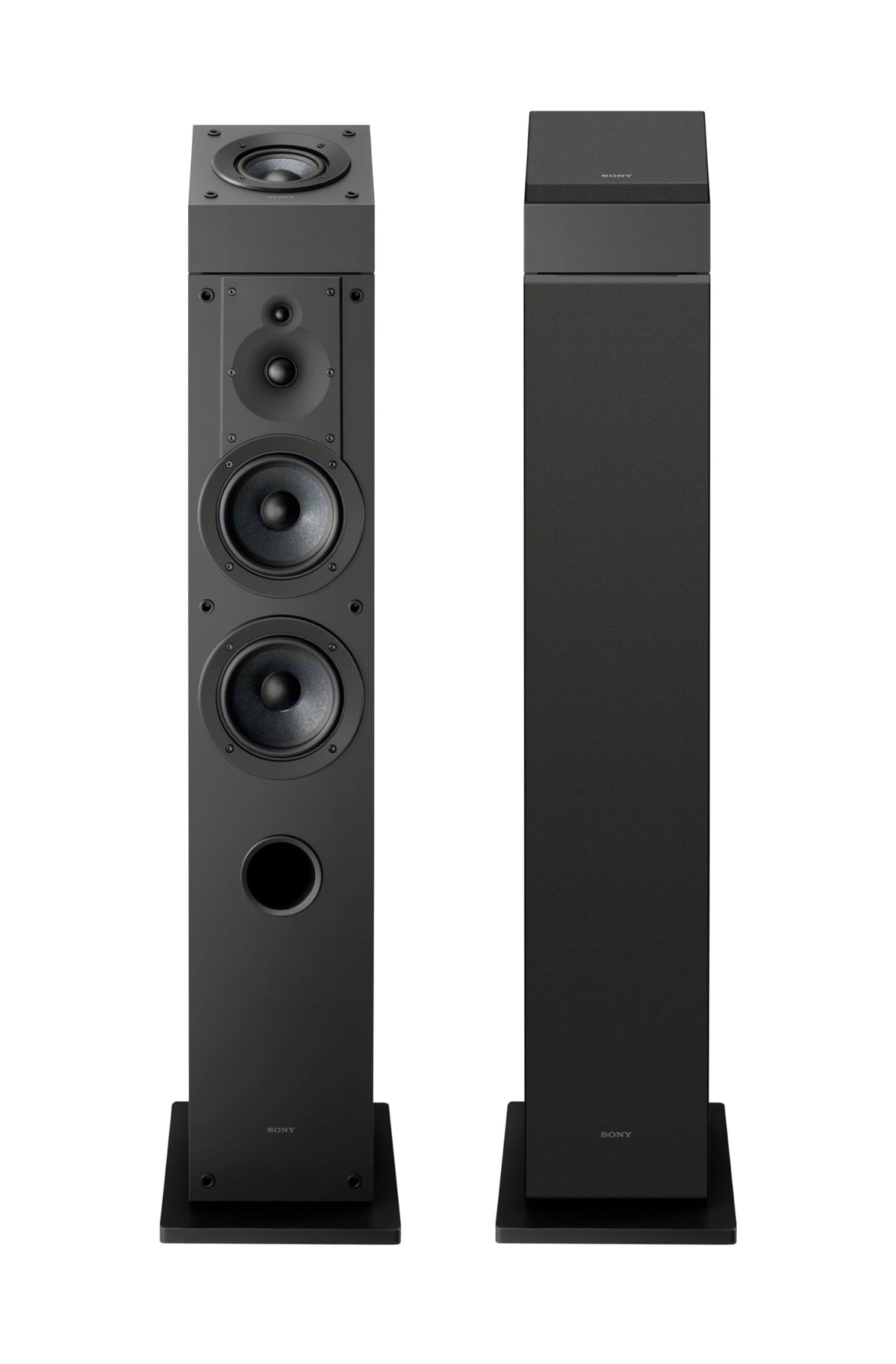 Sony SS-CS3M2 cabinet close-up reveals reinforced cellular cone design.