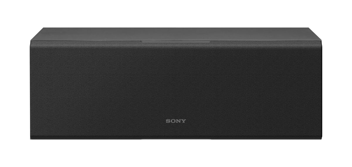Sony SS-CS8M2 center speaker front view with dual woofers and compact footprint for small spaces.