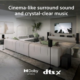 Sony STR-AN1000 in a living room creating immersive Atmos/DTS:X sound.