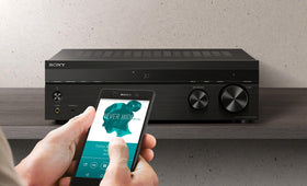 Sony STR-DH190 rear connectors show phono input and RCA options