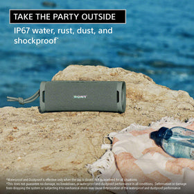 Sony ULT Field 1 IP67 durability protects against dust and water