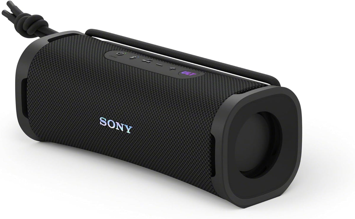 Sony ULT Field 1 speaker in compact design for portable listening and rich bass.
