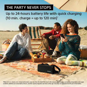 Sony ULT Field 3 with shoulder strap for easy hands-free transport