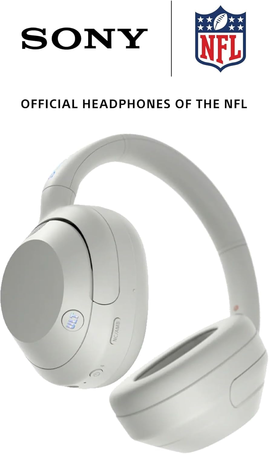 Sony ULT WEAR thermo-foaming cushions contour to ears for long-lasting comfort.