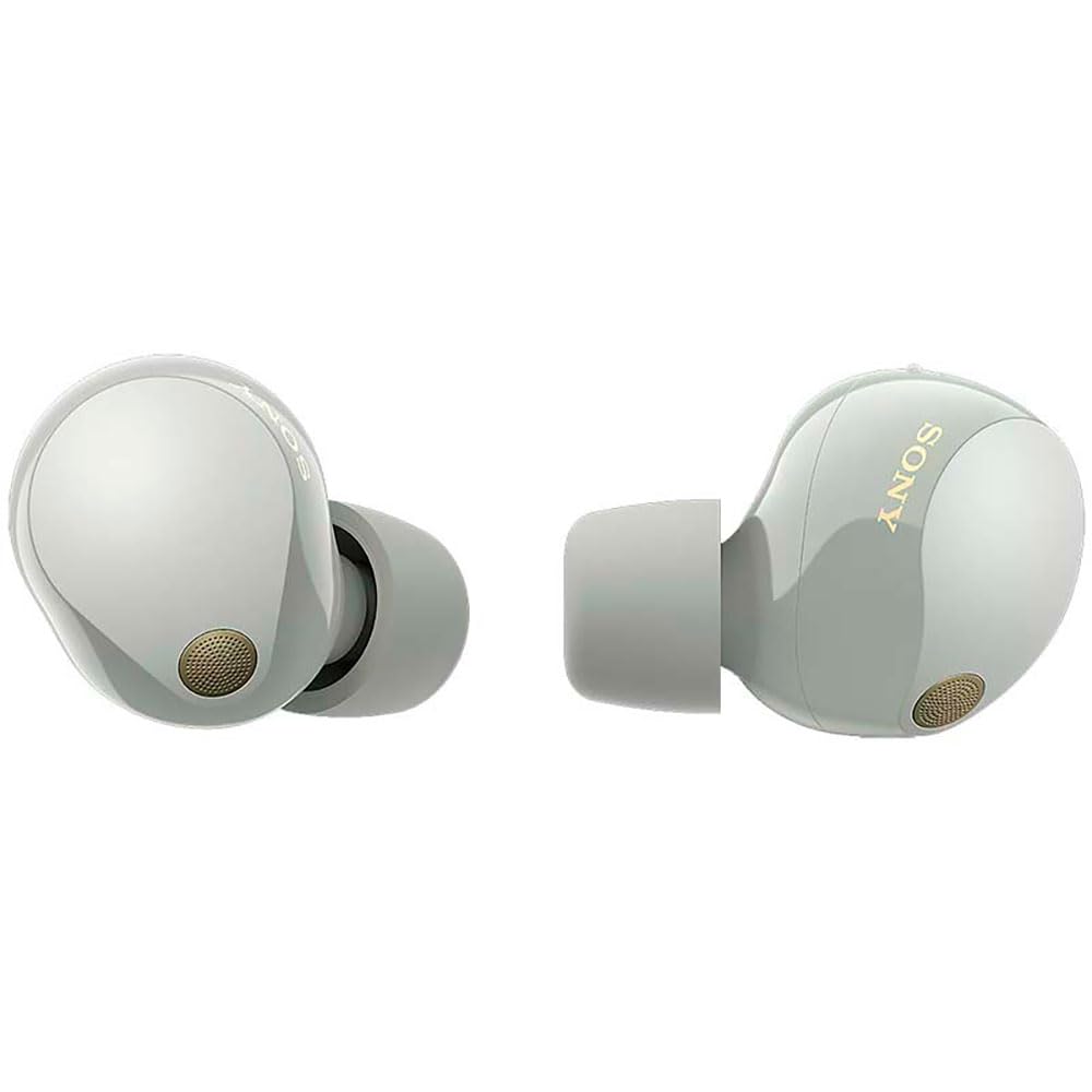 Sony WF-1000XM5 earbuds design shows sleek, compact real wireless fit.