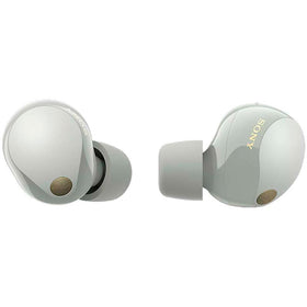 Sony WF-1000XM5 earbuds design shows sleek, compact real wireless fit.