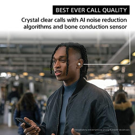 The Sony WF-1000XM5 silver color emphasizes modern, premium feel in everyday use.