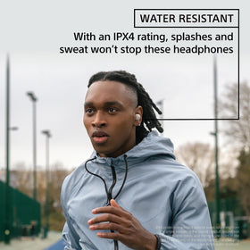 The Sony WF-1000XM5 soft-ear-tips ensure secure comfort during daily listening.