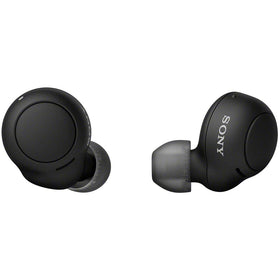 Sony WF-C500 front view showing compact earbuds and clean design benefit portability