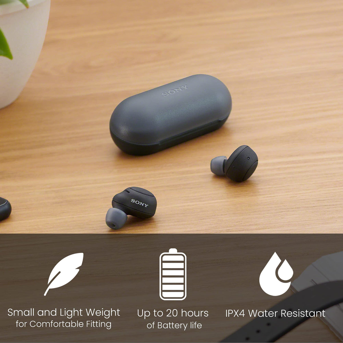 Sony WF-C500 quick-connect to smartphone voice assistant for easy control