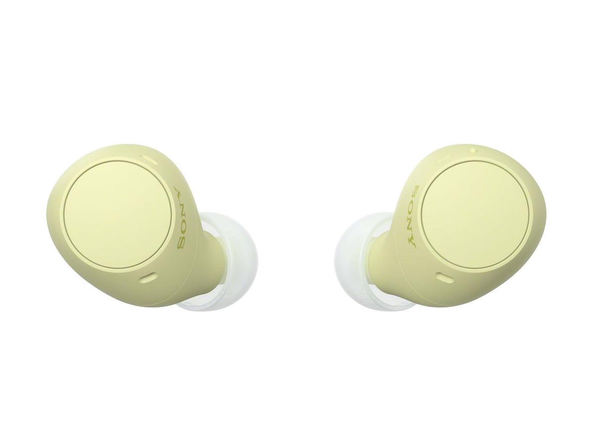 Sony WF-C510 button controls detail enabling quick playback and call handling