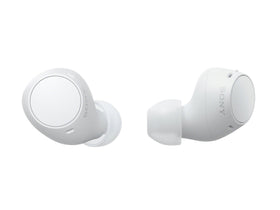 Sony WF-C510 front view showing compact earbuds and clean design benefit easy portability