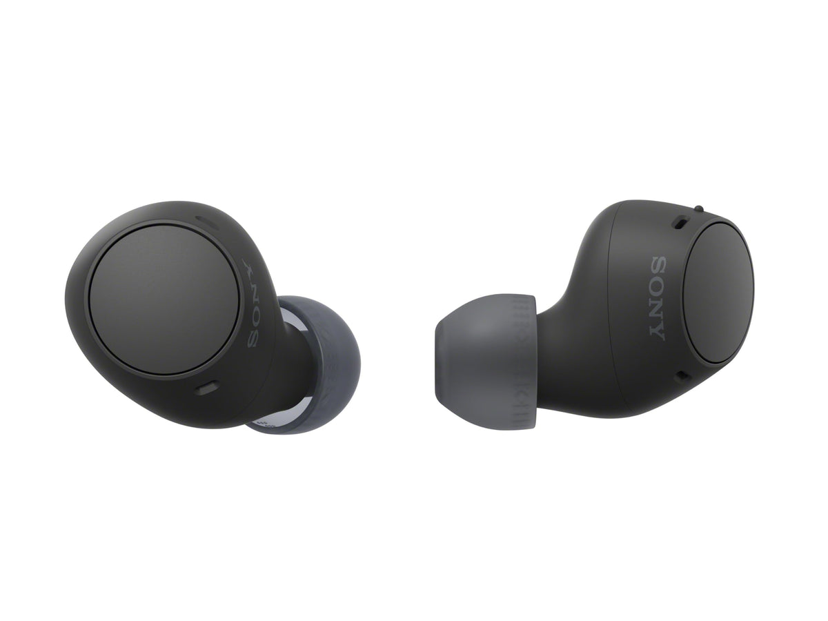 Sony WF-C510 front view showing compact earbuds and balanced design benefit