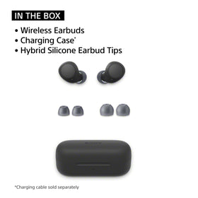 Sony WF-C510 pocket-size charging case open illustrating easy everyday carry