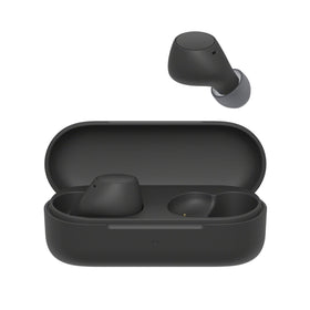 Sony WF-C510 beside smartphone to show scale and portability benefit