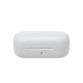 Sony WF-C510 with water droplets illustrating IPX4 resistance and sweat-safe use