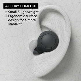 Sony WF-C700N ambient mode emphasizes surroundings for safer, natural listening.