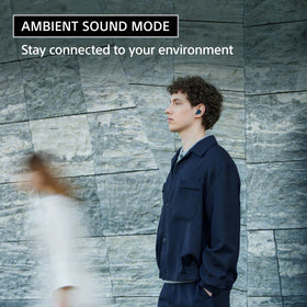 Ambient Sound Mode lets you stay aware of surroundings while enjoying music.