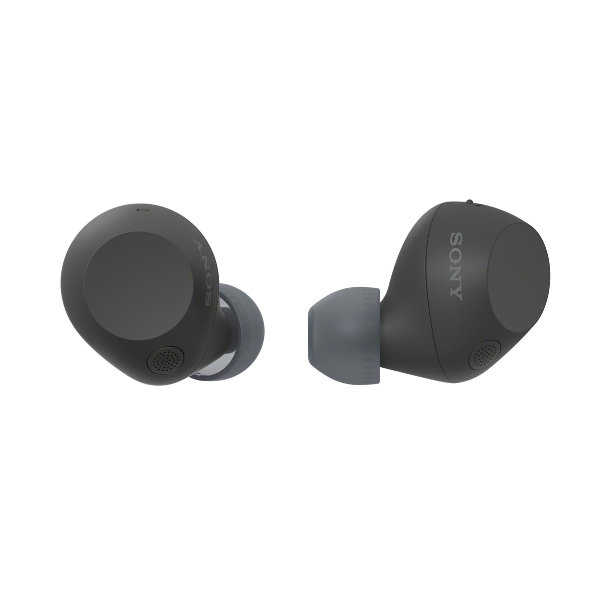 Sony WF-C710N earbuds in charging case ready for travel and all-day listening.