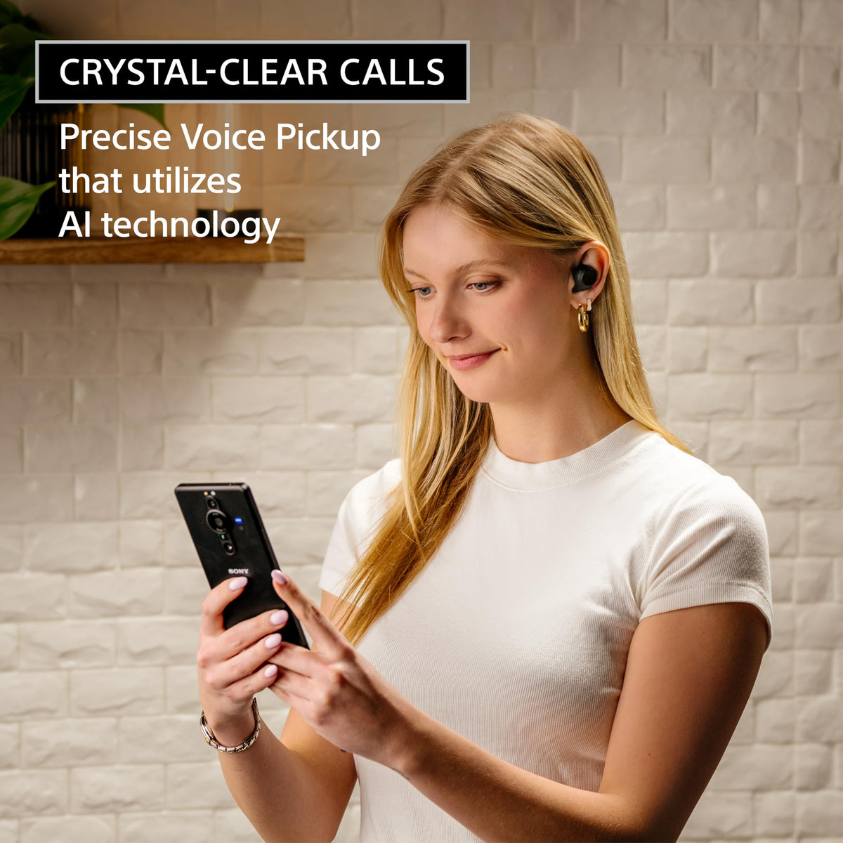 Sony WF-C710N with noise canceling blocks background noise during commutes
