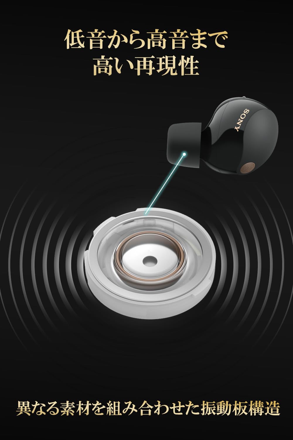 Sony WF-1000XM5 LDAC high-resolution audio delivers studio-quality wireless sound.