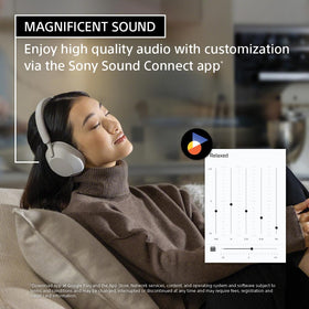 Sony WH-1000XM5 hands-free calling delivering clear voice in crowds.