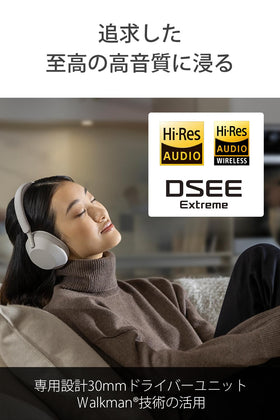 Sony WH-1000XM5 headphones in case showing portable travel design