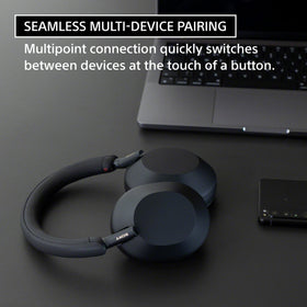Sony WH-1000XM5 lightweight design for extended listening.