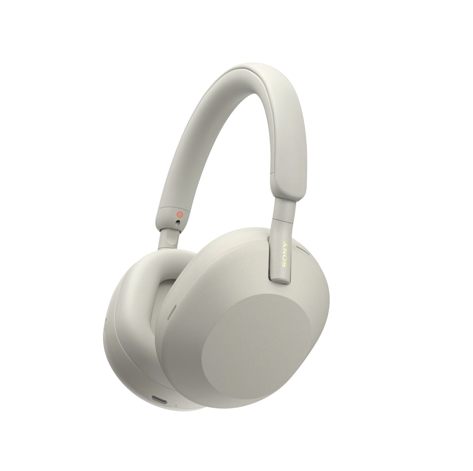 Sony WH-1000XM5 with noise cancellation for immersive listening in noisy environments.
